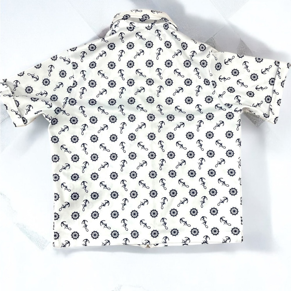 True vintage Surfboy LTD sailor Grandpa Anchor zip up shirt - Picture 3 of 6